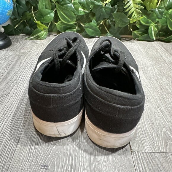 Nike Zoom Stefan Janoski Canvas SB Black White Skate Sneakers Size 13 - Picture 5 of 10